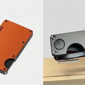 2.0 RIDGE WALLET | BASECAMP ORANGE (NEW) w/UNBRANDED BLACK KEYCASE-SEE DESC.